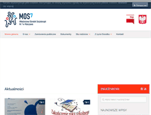 Tablet Screenshot of mos7.edu.pl